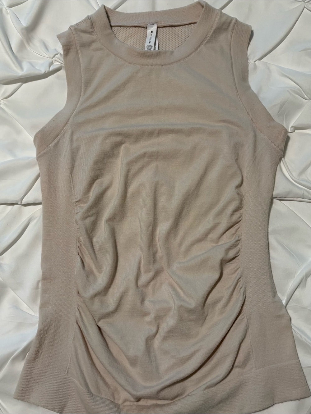 Athleta Foresthill Ascent Tank Top, Mesh Crew Neck, Hiking & Trails, Size M